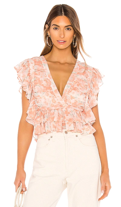 Shop Tularosa Kaia Top In Blush Poppy Floral