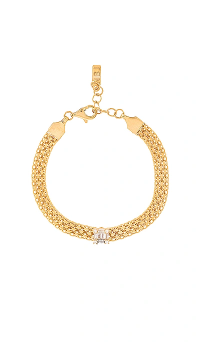 Shop Natalie B Jewelry Monet 繝√ぉ繝ｼ繝ｳ繝悶ξ繧ｹ繝ｬ繝�繝� In Gold