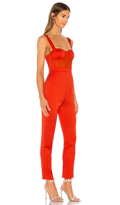Shop Nbd Kailynn Jumpsuit In Red Orange