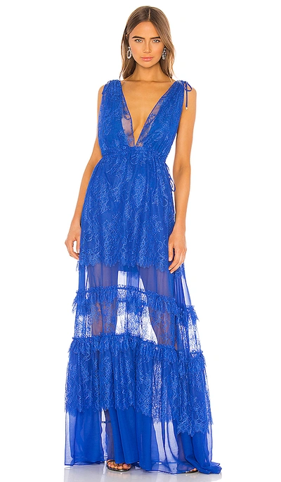 Shop Alexis X Revolve Umbria Dress In Electric Blue