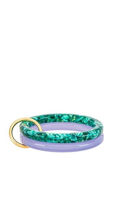 Shop Lele Sadoughi Bangle Set In Periwinkle