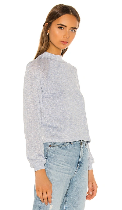 Shop Privacy Please Harlee Sweater In Powder Blue Metallic