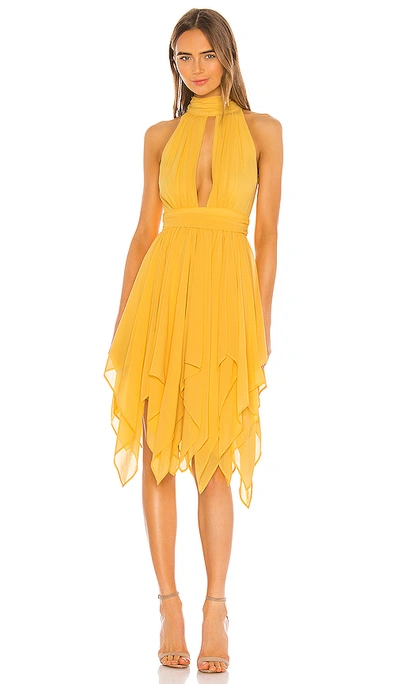 Shop Michael Costello X Revolve Andrea Dress In Yellow