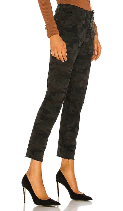 Shop Nili Lotan Jenna Pant In Charcoal Camo Print