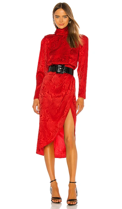 Shop Ronny Kobo Kaira Dress In Red