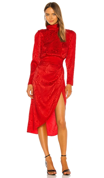 Shop Ronny Kobo Kaira Dress In Red