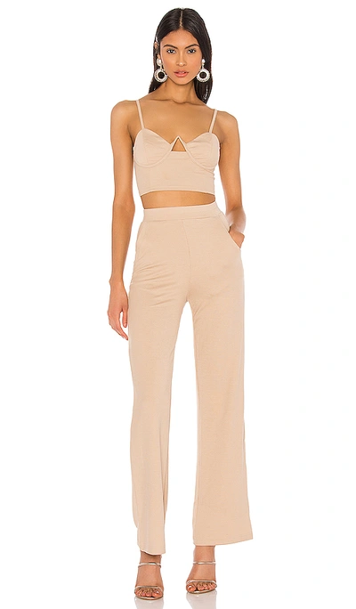 Shop Superdown Gabriella Pant Set In Toast