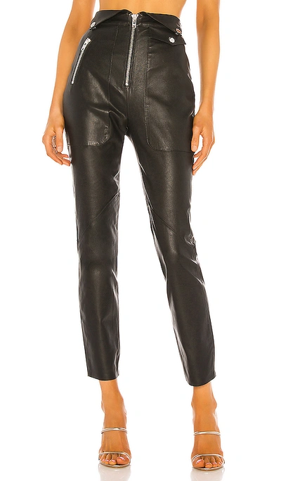 Shop Camila Coelho Lindo Leather Leggings In Black