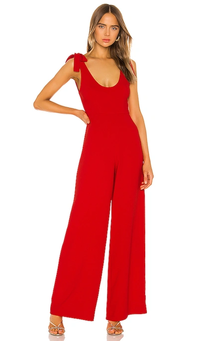 Shop Nbd Clover Jumpsuit In Red