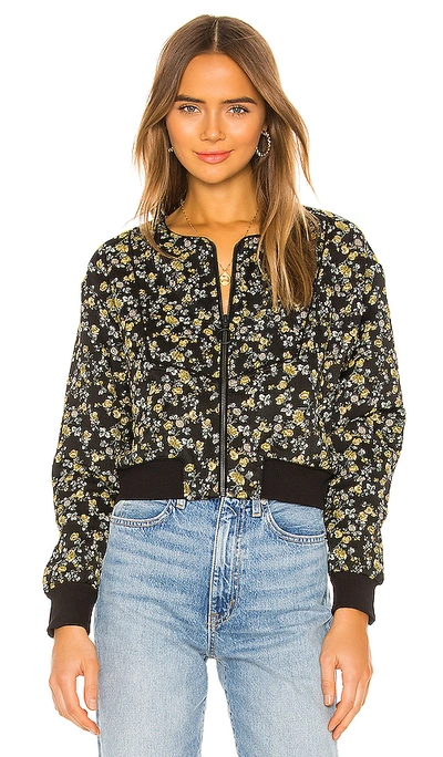 Shop Tularosa Isabelle Jacket In Yellow Rose Floral