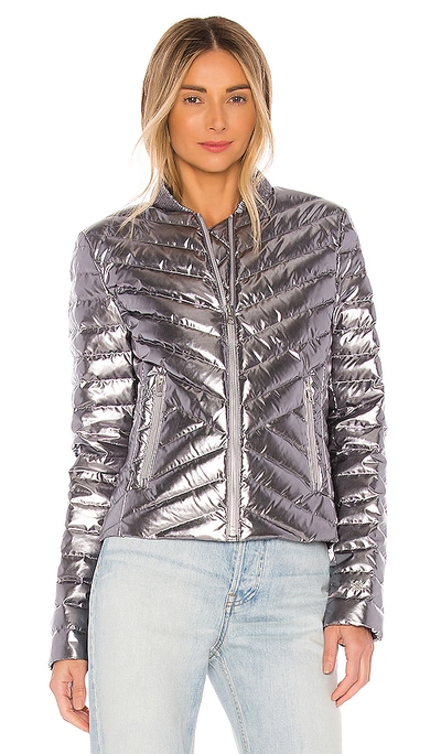 Shop Soia & Kyo Bruna Puffer Jacket In Metallic