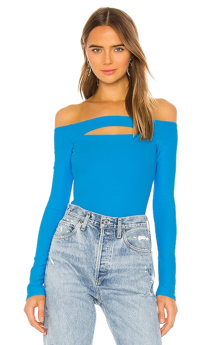 Shop Alix Nyc Vesey Bodysuit In Azure