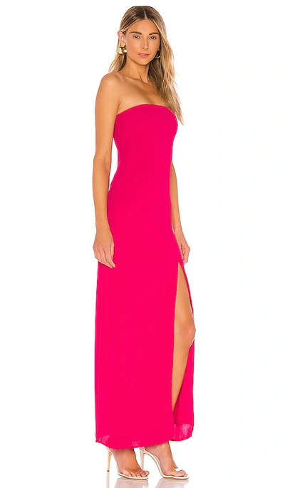 Shop Superdown Asher Strapless Dress In Pink