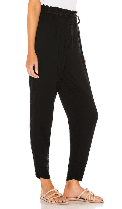 Shop Bobi Beach Crepe Pant In Black