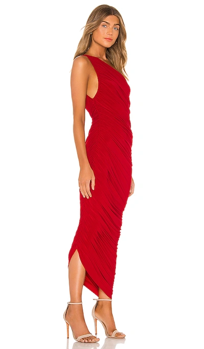 Shop Norma Kamali Diana Gown In Red