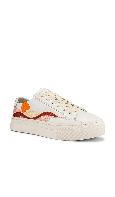 Shop Soludos Hawaiian Fauna Sneaker In White