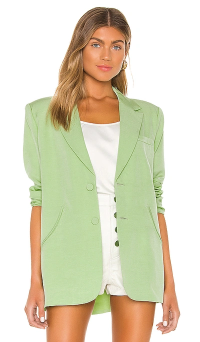 Shop L'academie The Annie Blazer In Nile Green