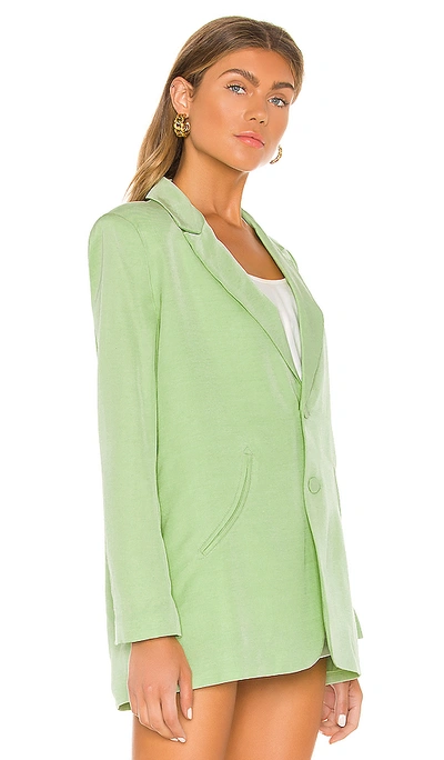 Shop L'academie The Annie Blazer In Nile Green