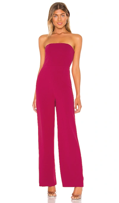 Shop Nbd Ivy Jumpsuit In Raspberry Pink