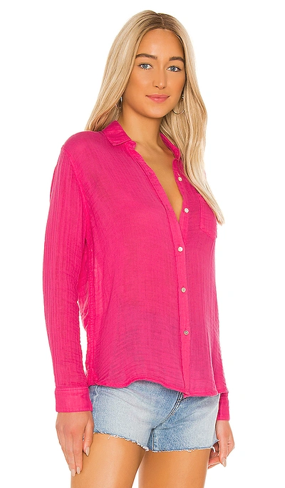 Rails Ellis Gauze Button Down In Hibiscus