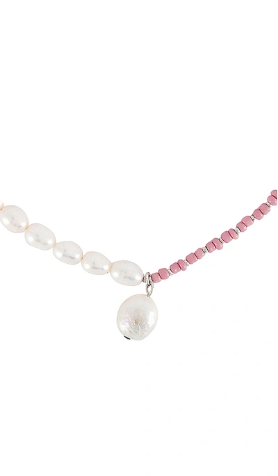 Shop Dannijo Basel Necklace In Pink
