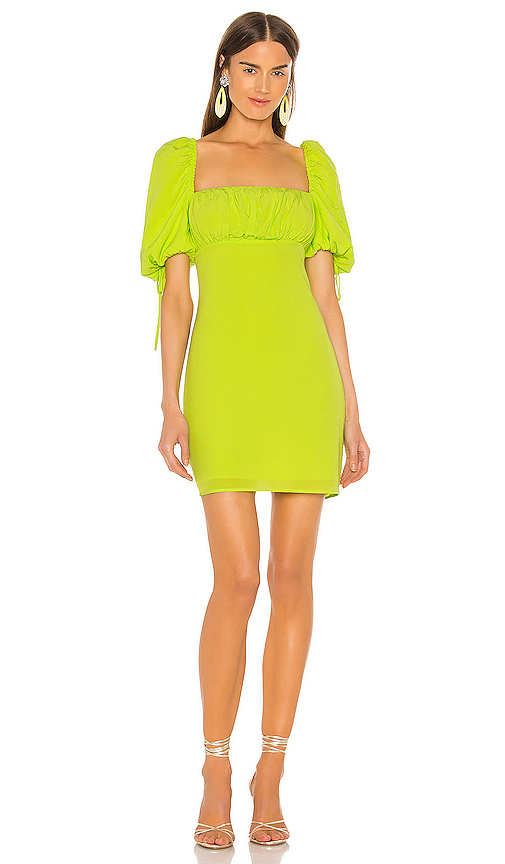 lime green mini dress