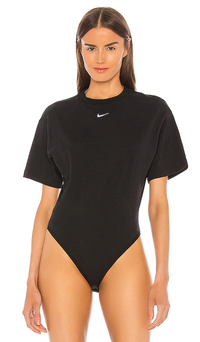 Shop Nike Nsw Essential Bodysuit In Black & White