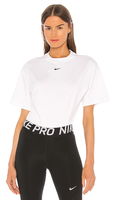 Shop Nike Nsw Essential Bodysuit In White & Black