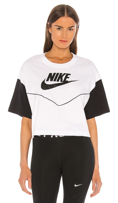 Shop Nike Nsw Top In White & Black