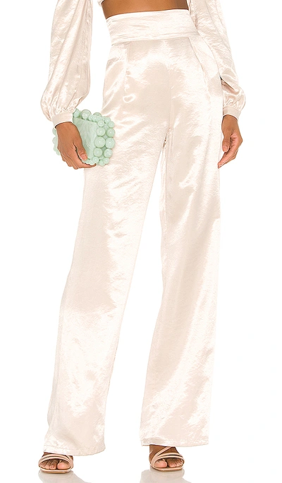 Shop Song Of Style Zina Pant In Porcelain Ivory