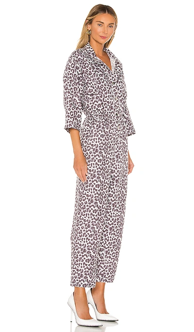 Shop Overlover Hope Jumpsuit In Lilac Leopard