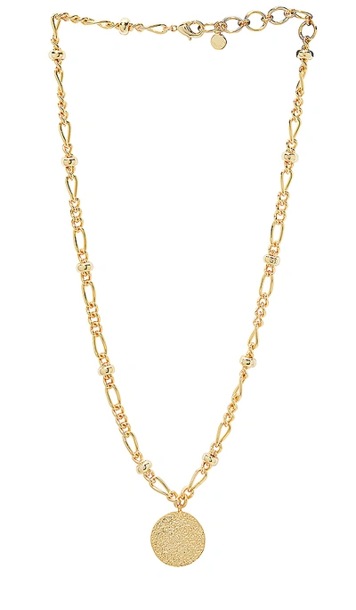 Shop Gorjana Banks Coin Necklace In Gold