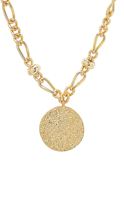 Shop Gorjana Banks Coin Necklace In Gold