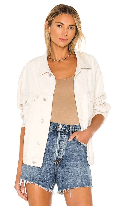 Shop Agolde Charli Jacket In Paper