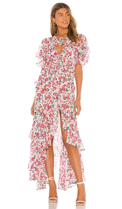 Shop Misa Katarina Dress In Peony Floral Ditsy