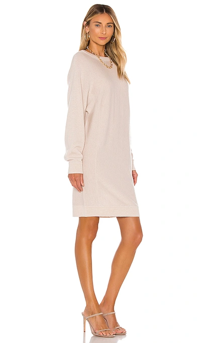 Shop Vince Dolman Sleeve Dress In Heather Oatmeal