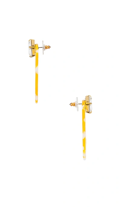 Shop For Love & Lemons Afton Lucite Earrings In Yellow