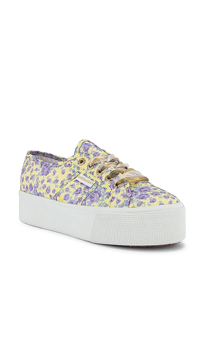 Shop Superga X Loveshackfancy 2790 Sneaker In Purple Rain