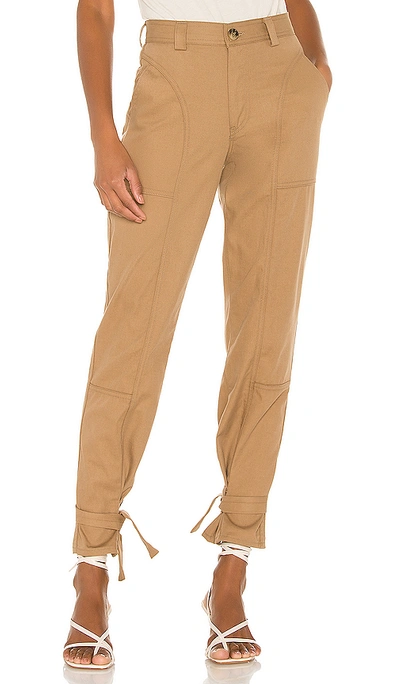 Shop Trave Darcy Cinched Ankle Trouser In Blonde On Blonde