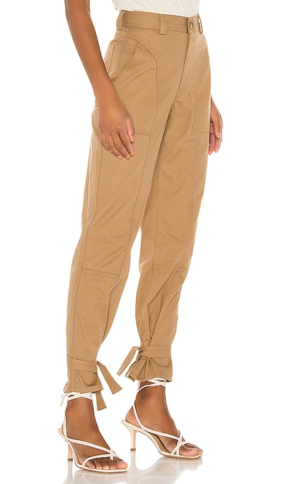 Shop Trave Darcy Cinched Ankle Trouser In Blonde On Blonde