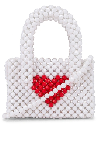 Shop Lovers & Friends Rachel Micro Purse In White & Red