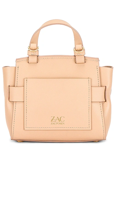 Shop Zac Zac Posen Brigette Belted Mini Crossbody Bag In Wheat
