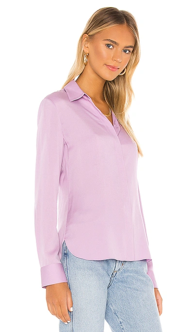 Shop Theory Classic Fitted Shirt In Bright Lilac