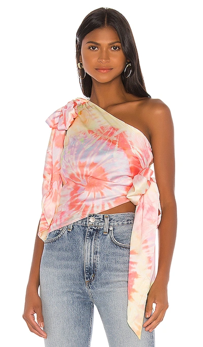 Shop Lovers & Friends Del Mar Top In Pastel Tie Dye