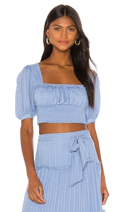 Shop Privacy Please Huntington Top In Periwinkle Blue