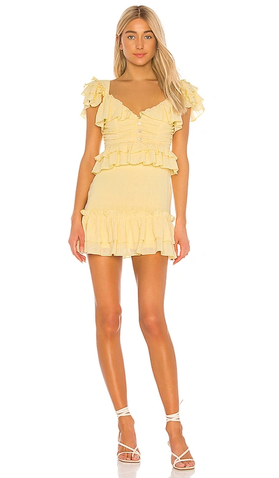 Shop Tularosa Maude Dress In Spring Yellow