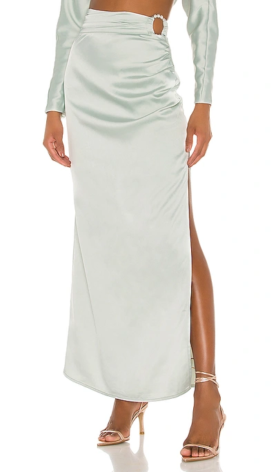 Shop Song Of Style Finch Maxi Skirt In Sea Blue