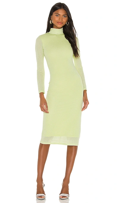 Shop Lovers & Friends Aspen Midi Dress In Lime Green