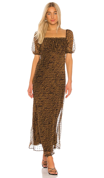 Shop House Of Harlow 1960 X Revolve Lennon Maxi Dress In Brown Multi
