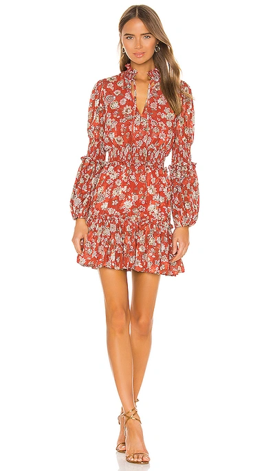 Shop Alexis Rosewell Dress In Saffron Floral